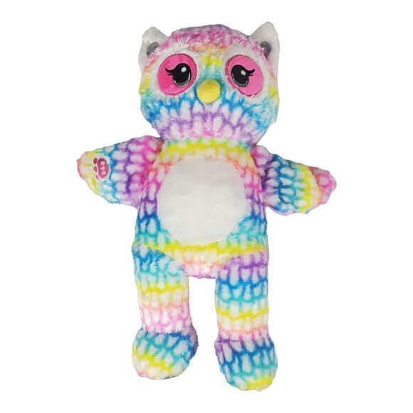 Build A Bear Spotted Owl Plush Tie Dye Bird Pastel Rainbow Colorful BABW 17" - Picture 5 of 12